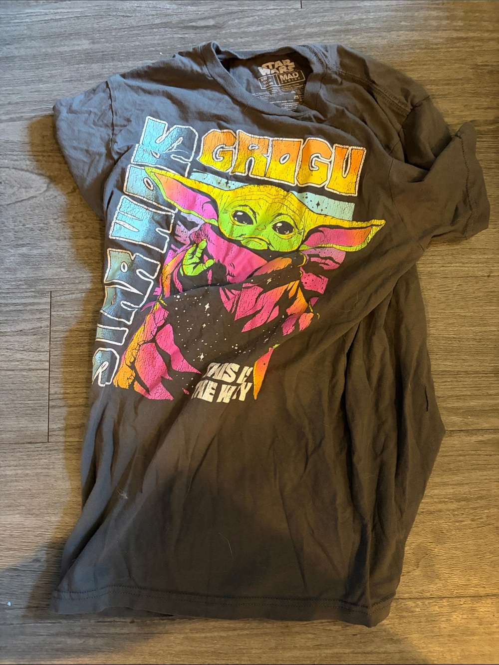 Star Wars Grogu Neon Graphic Tee